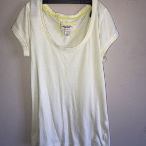 light yellow basic tee